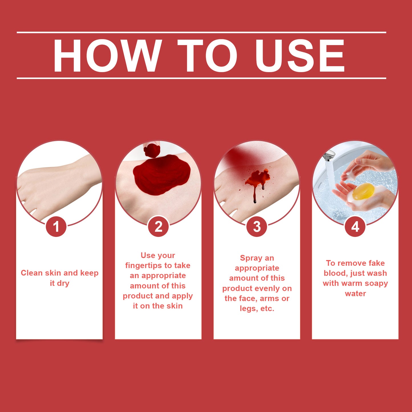 Fake Blood Makeup Kit