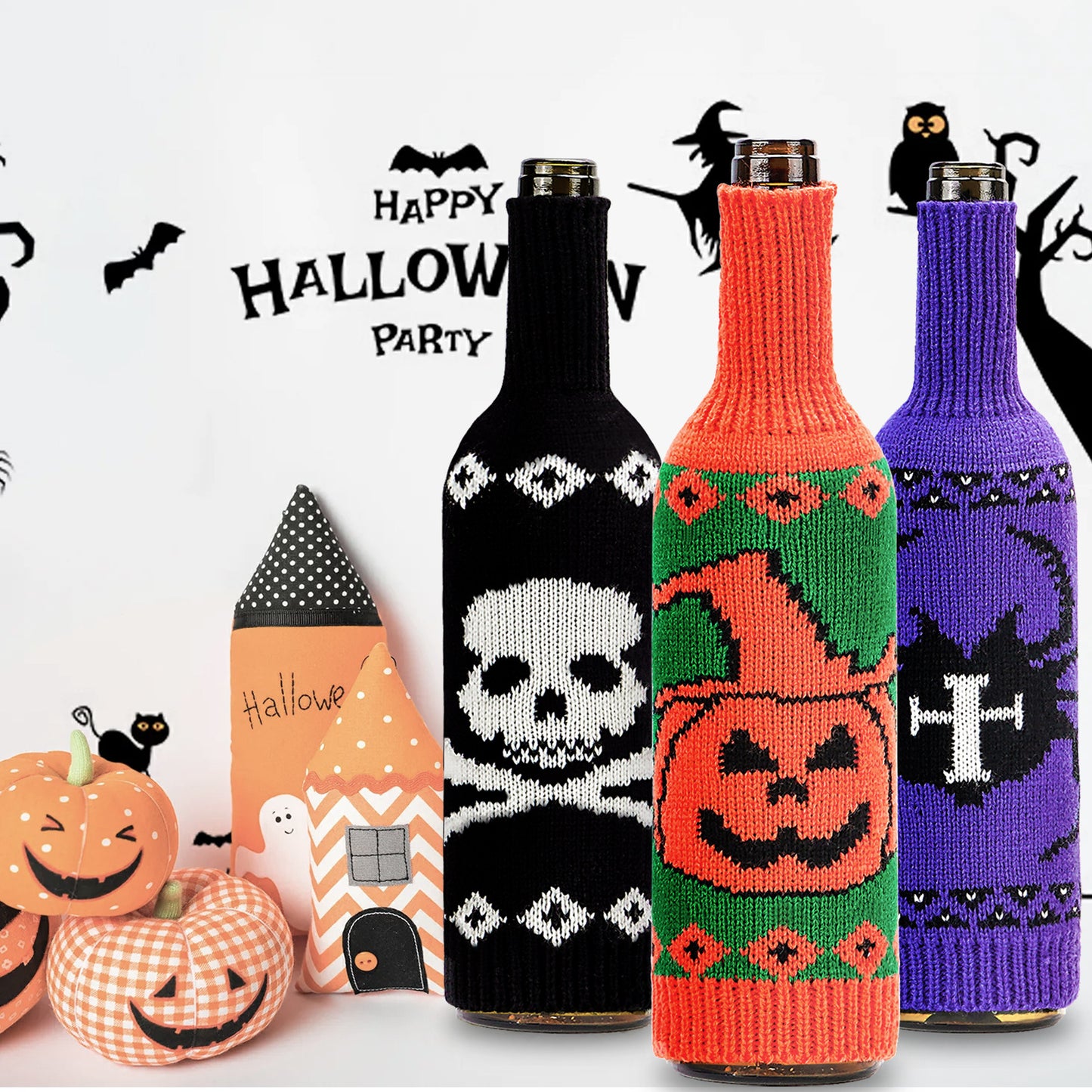 Halloween Wine Bottle Cover