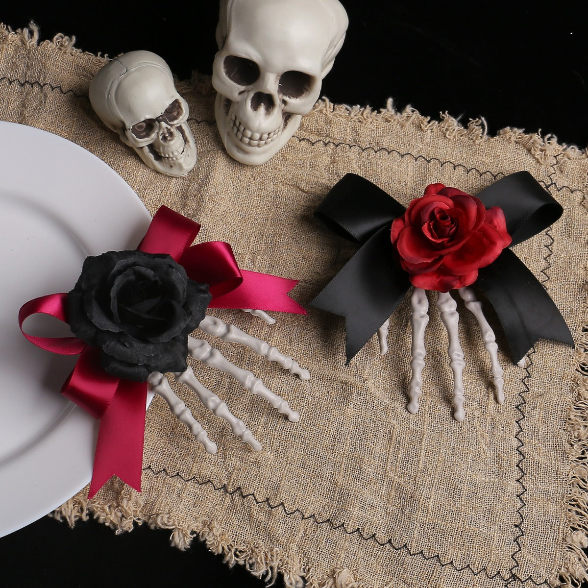 Halloween Hand Skeleton Hair Clip