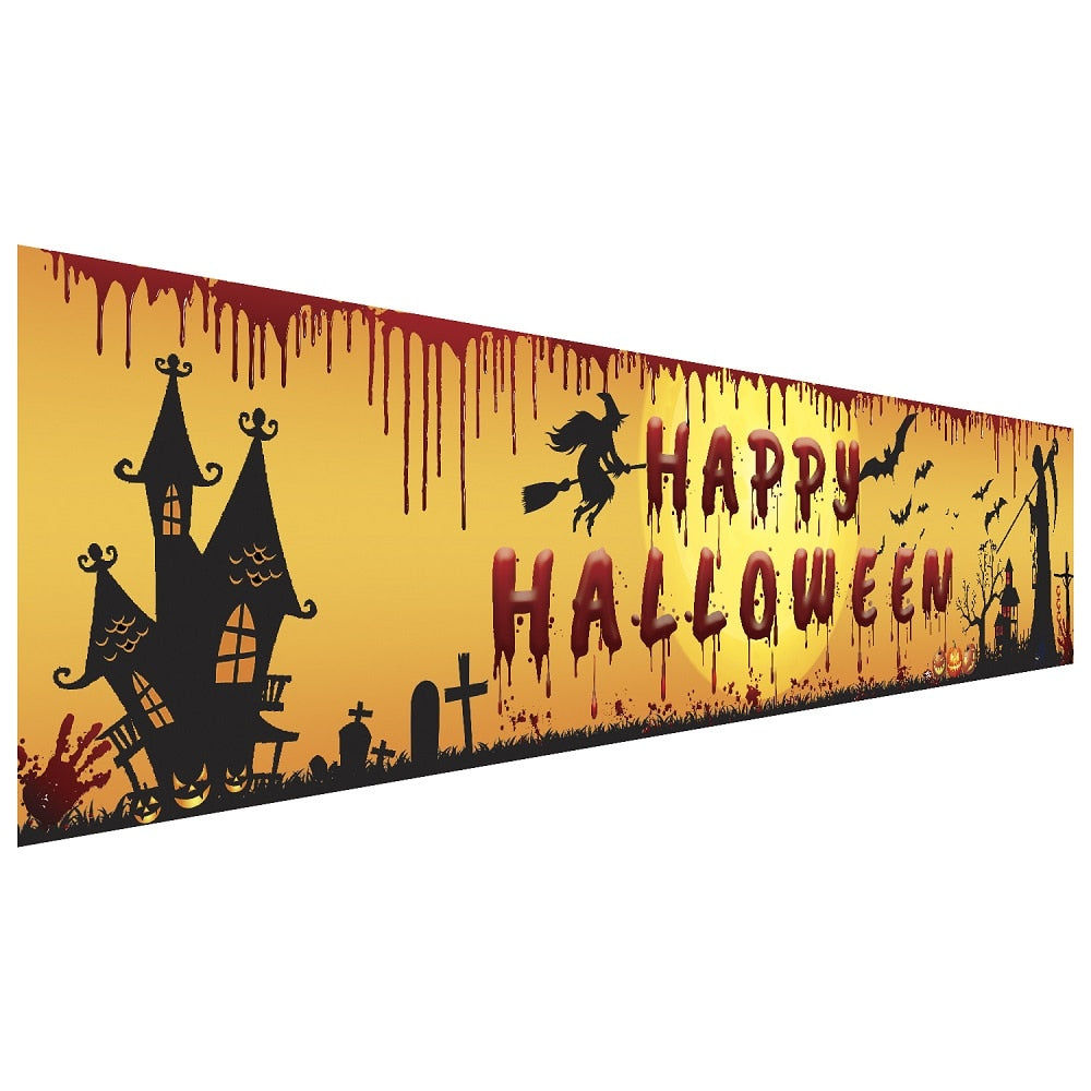 Happy Halloween Backdrop Banner