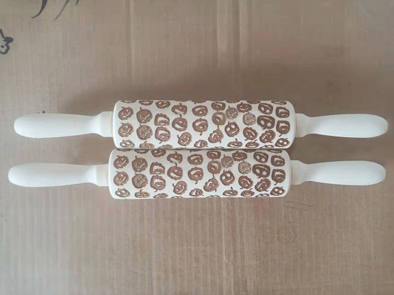 Halloween Pumpkin Print Rolling Pin