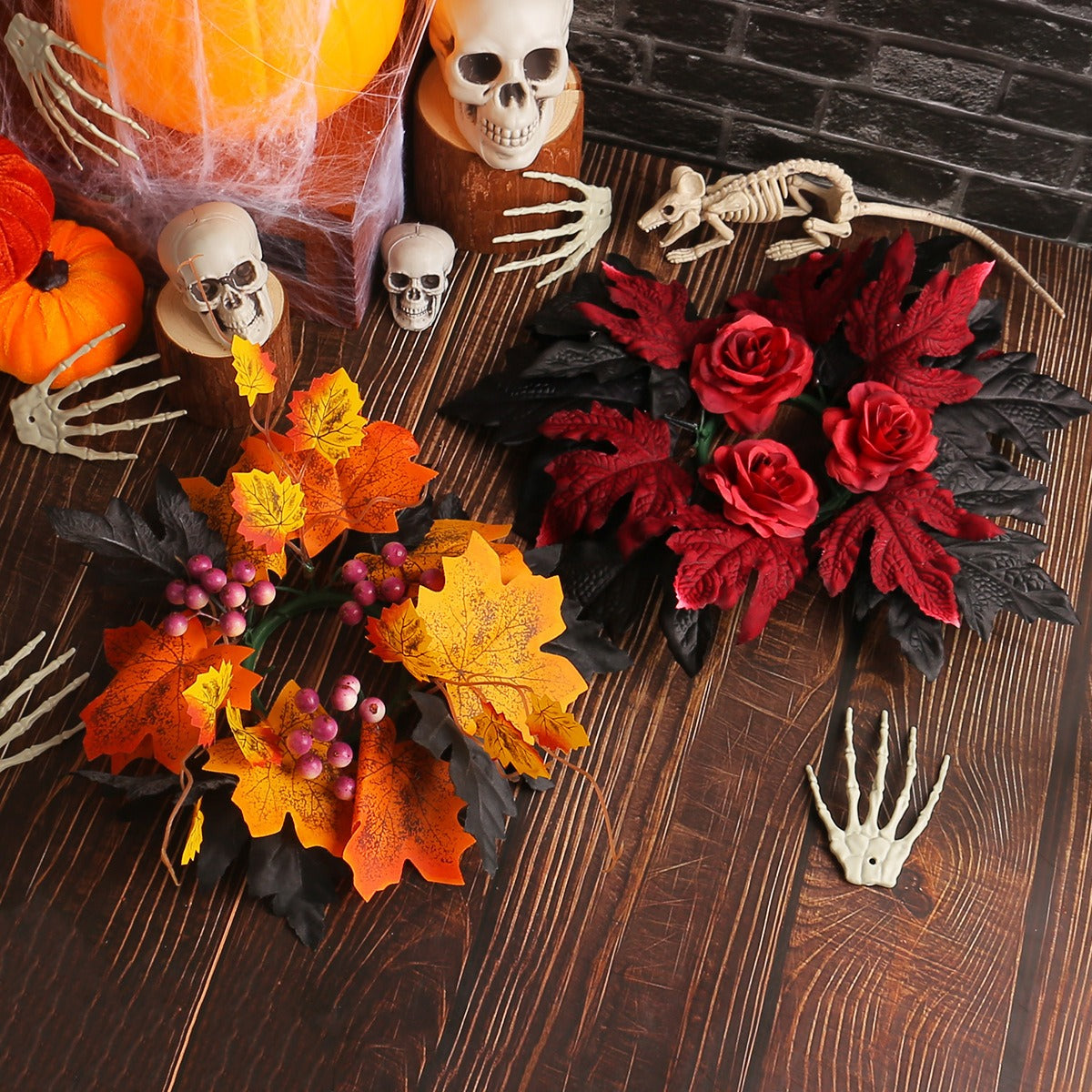 Halloween Candle Wreath