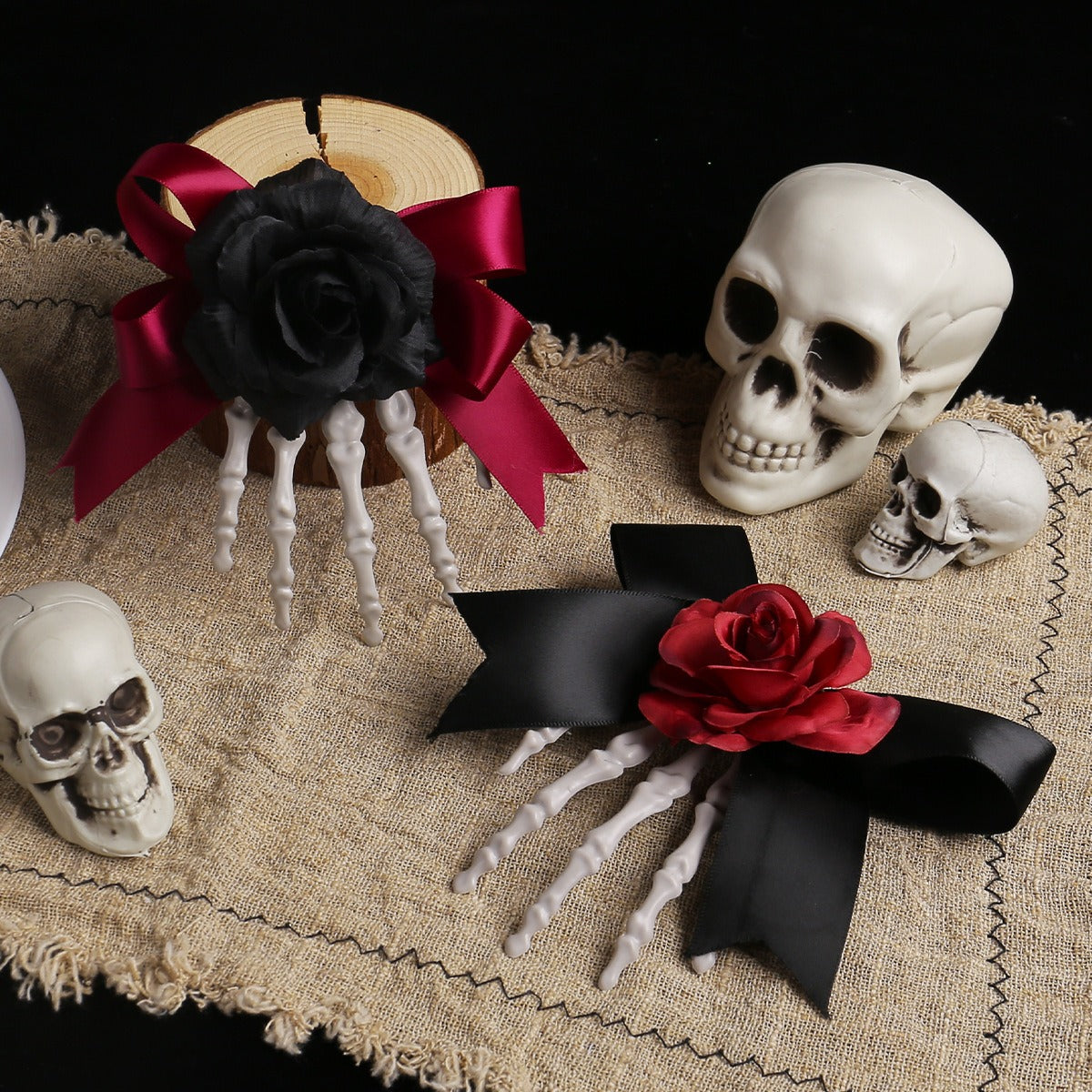 Halloween Hand Skeleton Hair Clip