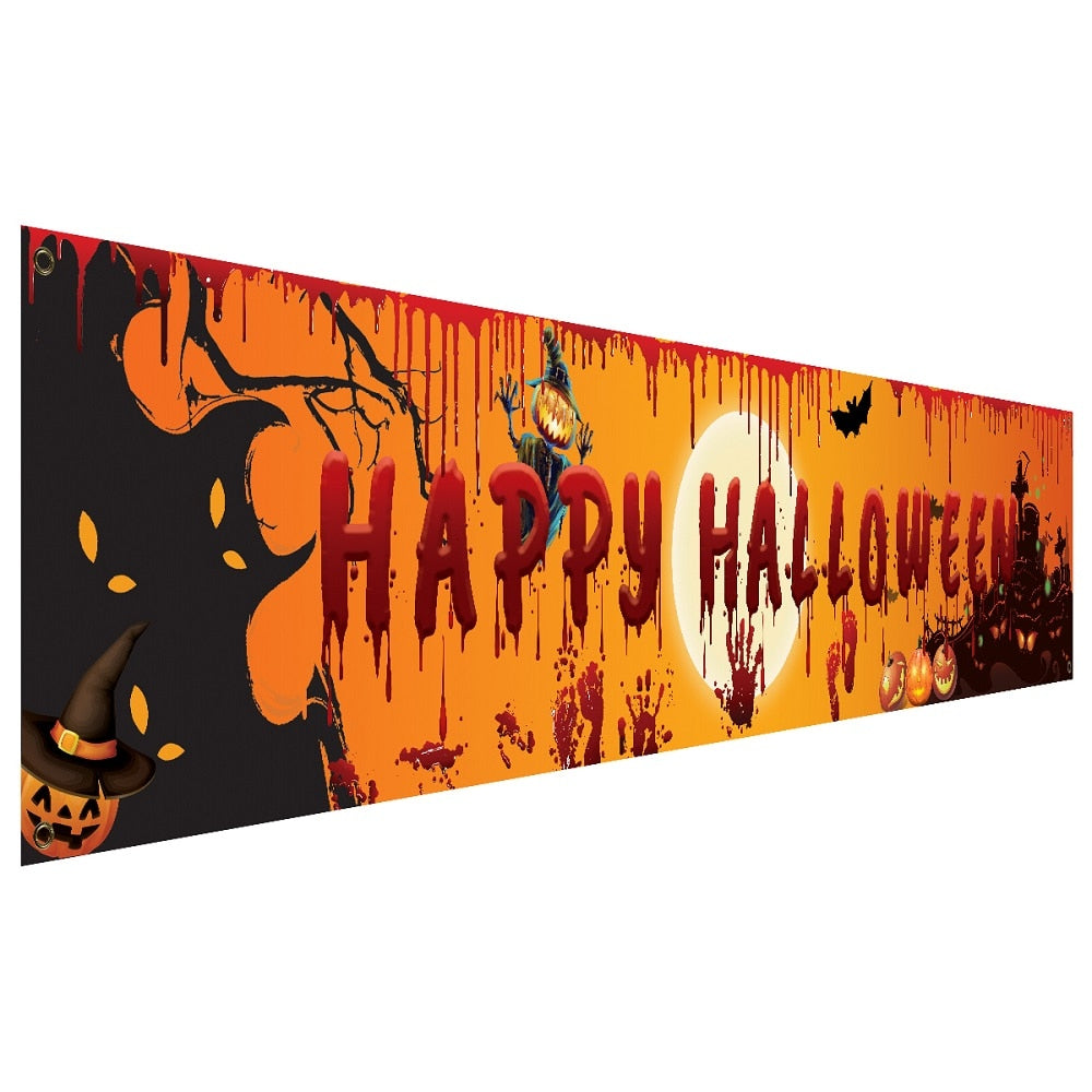 Happy Halloween Backdrop Banner