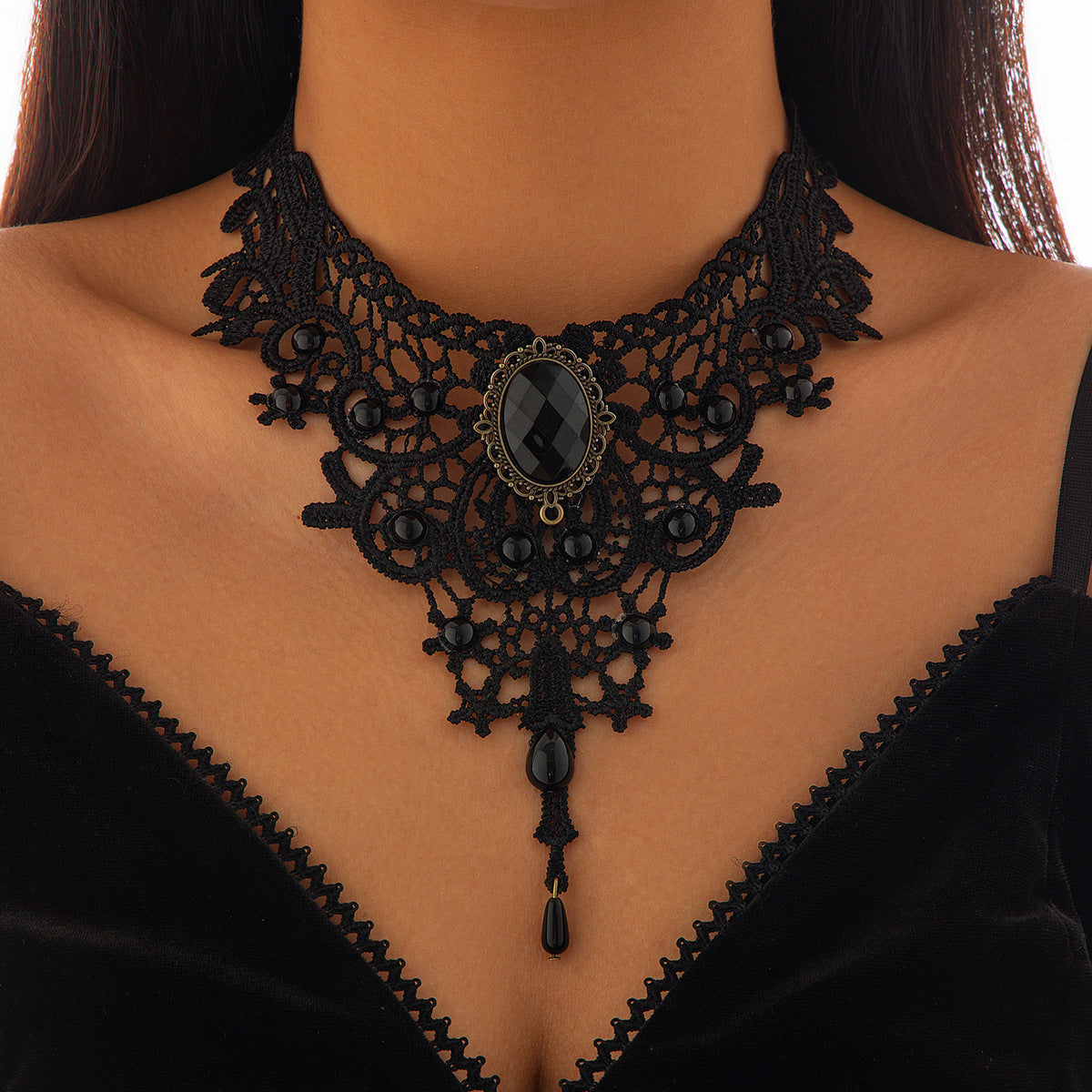 Gothic Lace Choker