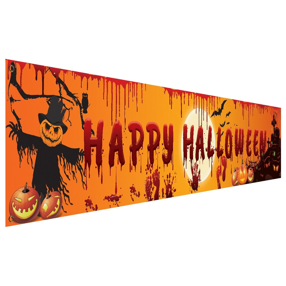 Happy Halloween Backdrop Banner