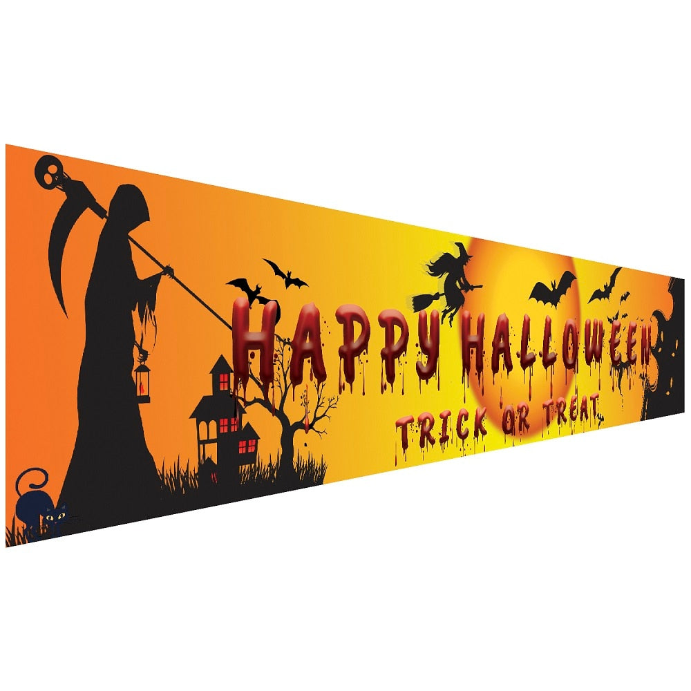 Happy Halloween Backdrop Banner