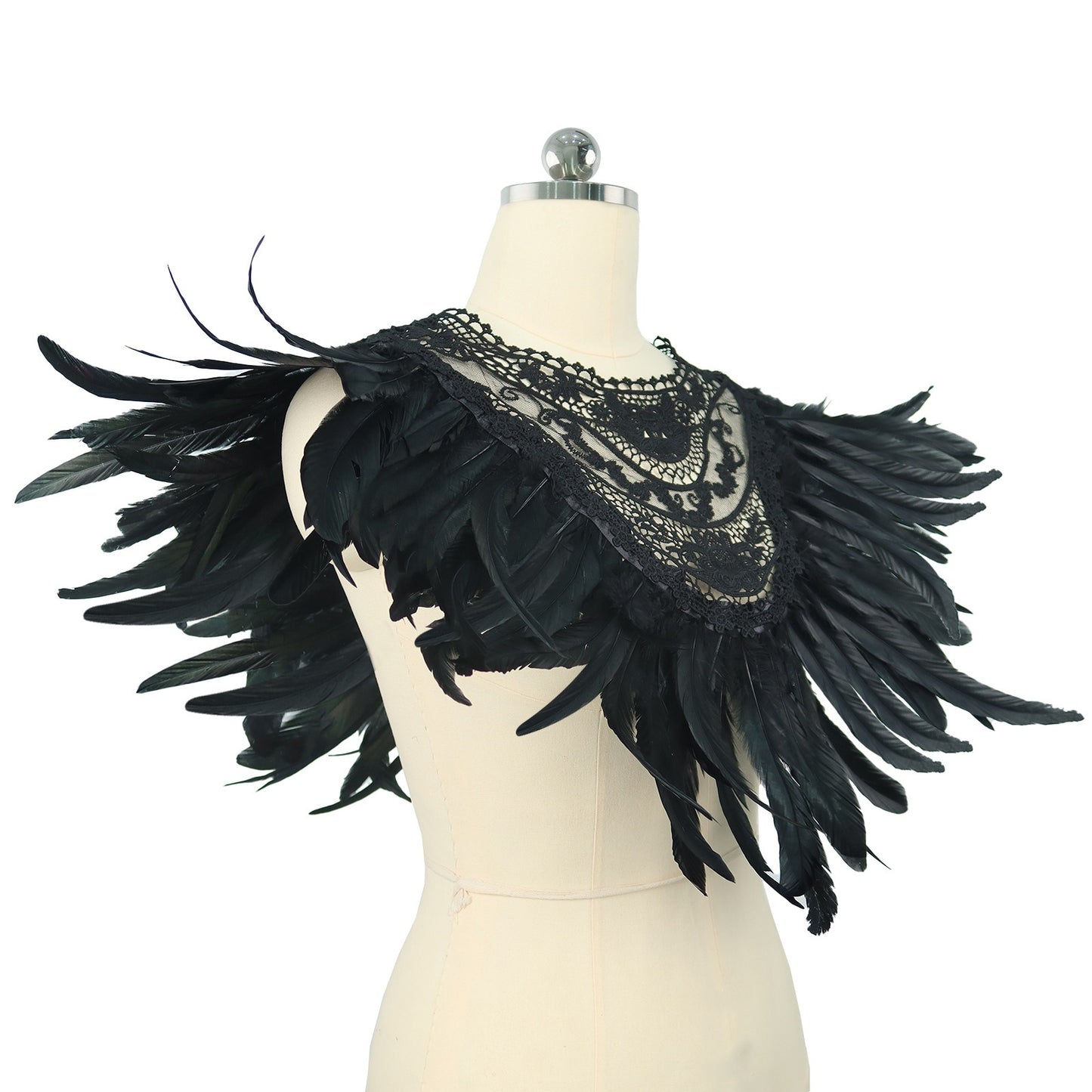Black Feathered Shawl