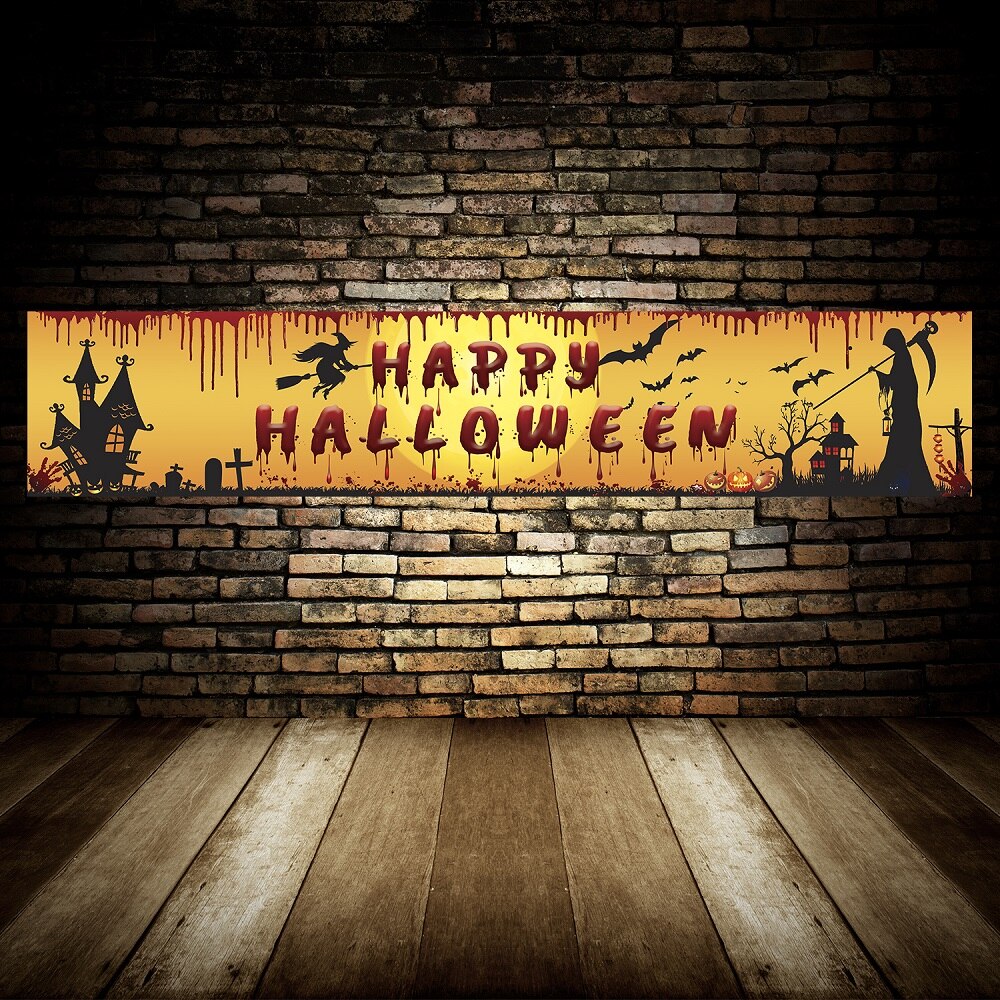 Happy Halloween Backdrop Banner