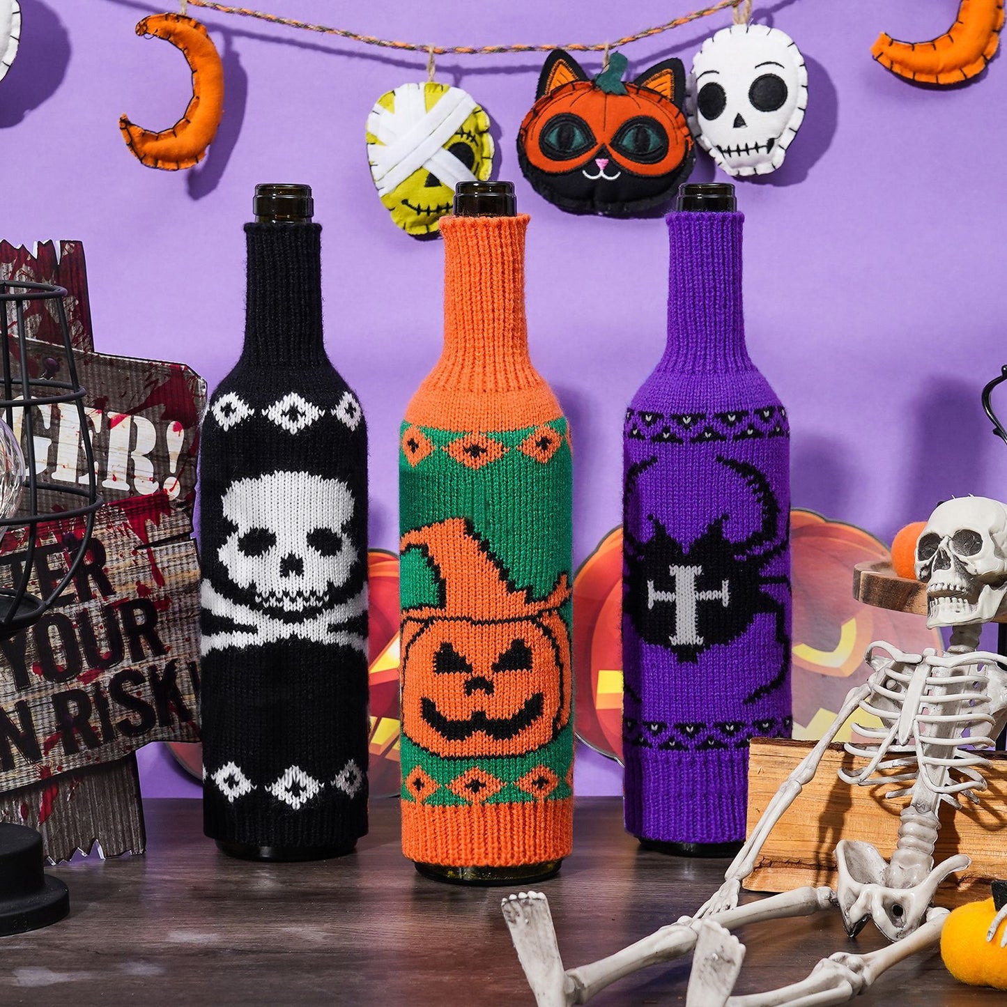 Halloween Wine Bottle Cover