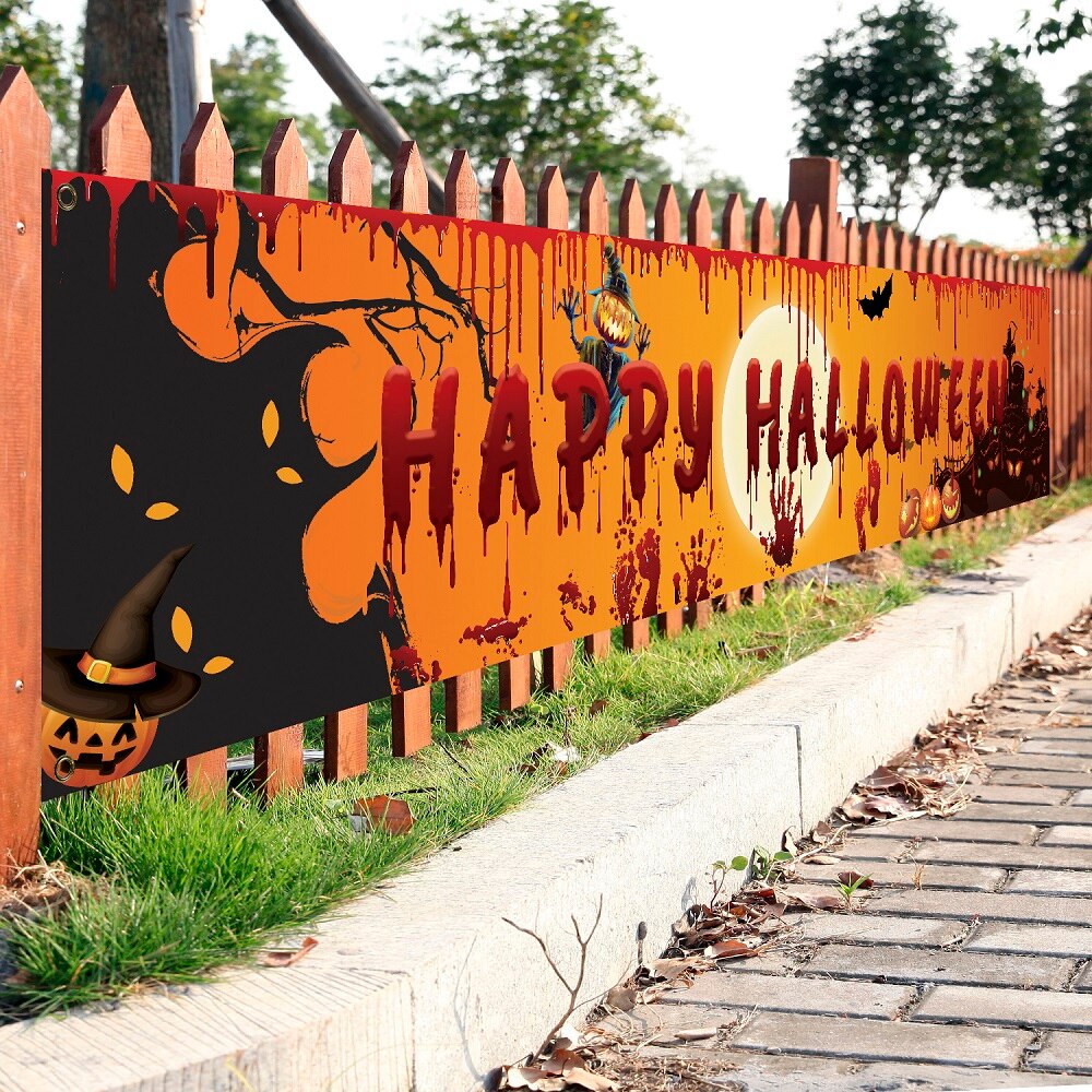 Happy Halloween Backdrop Banner