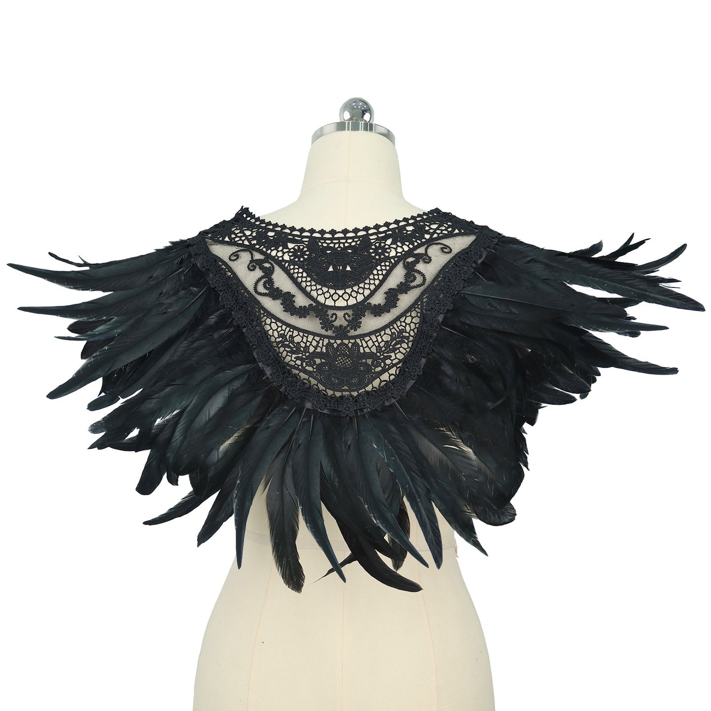 Black Feathered Shawl