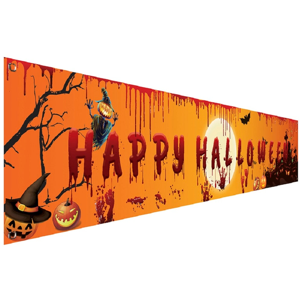 Happy Halloween Backdrop Banner
